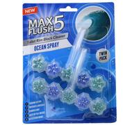 Max Flush 5 Ocean Spray Toilet Rim Block Cleaner (Twin Pack)