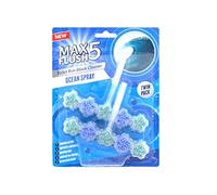 Max Flush 5 Ocean Spray Toilet Rim Block Cleaner (Twin Pack)