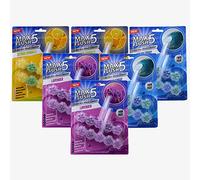Max Flush 5 Toilet Rim Block Cleaner Mixed Set of 6 (Twin Pack)