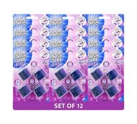 Max Flush In-Cistern Cube, Toilet Cleaner Set, Ocean Forest Lavender, 12 Packs of 4x50g (Lavender)