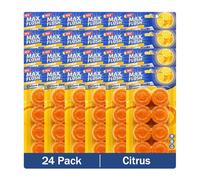 Max Flush In-Cistern Toilet Blocks, 24 Pack, 8 Blocks per Pack, Multiple Fragrances, 50g Each (Citrus)