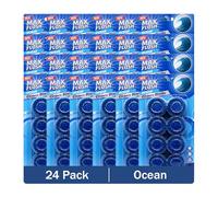 Max Flush In-Cistern Toilet Blocks, 24 Pack, 8 Blocks per Pack, Multiple Fragrances, 50g Each (Ocean)