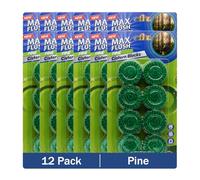 Max Flush In-Cistern Toilet Blocks, 8 Blocks per Pack, 96 x 50g, Multiple Fragrances (Pine)