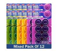 Max Flush In-Cistern Toilet Blocks, 8 Blocks per Pack, 96 x 50g, Multiple Fragrances (Pine/Citrus/Lavender)