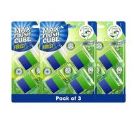 Max Flush In-Cistern Toilet Cleaner Cubes 3 Pack - 4 x 50g Each - 600g Total - Forest