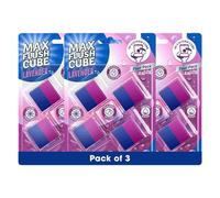 Max Flush In-Cistern Toilet Cleaner Cubes 3 Pack - 4 x 50g Each - 600g Total - Lavender