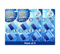Max Flush In-Cistern Toilet Cleaner Cubes 3 Pack - 4 x 50g Each - 600g Total - Ocean