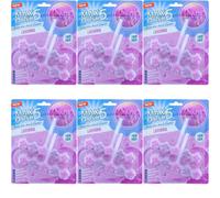 Max Flush Lavender Toilet Rim Block Cleaner (Twin Pack) (Pack Of 6)