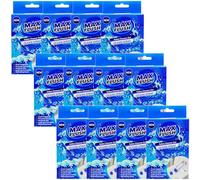Max Flush Toilet Cleaner Gel, 12 Pack, 45ml, Up to 6 Weeks Lasting, Ocean Spray, Citrus Sparkle and Tropical Blossom Fragrances (Ocean Spray)