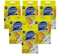Max Flush Toilet Cleaner Gel, 45ml, Pack of 6, Citrus and Tropical Blossom Fragrances, 6 Weeks Duration (Citrus Sparkle)