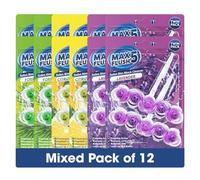 Max Flush Toilet Rim Block Cleaner 12 Pack - Twin Pack (2 x 45g Each) - 1.08kg (1080g) Total - Mix (G)