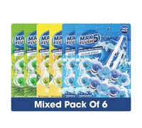 Max Flush Toilet Rim Block Cleaner 6 Pack - Twin Pack (2 x 45g Each) - 540g Total - Mix (G)