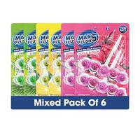 Max Flush Toilet Rim Block Cleaner 6 Pack - Twin Pack (2 x 45g Each) - 540g Total - Mix (H)