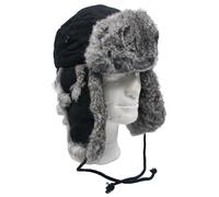 Max Fuchs Winter Beanie with fur - Black