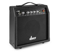 MAX GIGKit 40W Practice Guitar Amp, Built-in Effects, Black | Bass/middle/treble EQ, 6.3mm headphone jack, 3.5mm AUX input, gain & boost