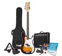 Max Gigkit Beginner Bass Guitar Pack - Full Size Sunburst Electric with Amp