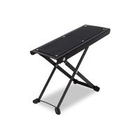 Max GP15 Adjustable Guitar Foot Rest - Heavy Duty Non-Skid Stool Black