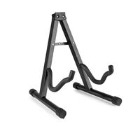 MAX GP20 Universal Guitar Stand - Portable Tripod A-Frame Floor Stand for Acoustic, Classic, Electric & Bass Guitars, Lightweight Metal Construction, Foldable, Black Finish