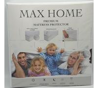 Max Home Premium 100% Waterproof Mattress Protector Queen Size, Absorbent, Cotton, Bed, Breathable Fitted Mattress Cover with Stretchable Pockets, Cover Smooth Soft Noiseless Washable