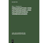 Max J Ringlstet Organisation Von Unternehmen Und Unterneh (Hardback) (US IMPORT)