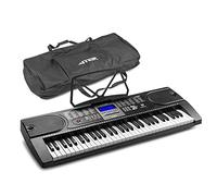 Max KB1 61-Key Electronic Keyboard Piano Set with Digital Recording, Playback, LED Display, Tutorial System & Portable Soft Carry Case Included