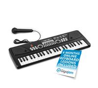MAX KD49 Electric Keyboard for Kids, 49-Key Childrens Music Piano with Microphone, Portable Beginners Instrument, Built-In Speakers and 6-Month Online Lessons