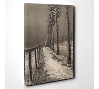 Max Klinger Die Chausse Canvas Print | Gallery Wrapped 30mm Frame Wall Art | 30x20 inches | Ready to Hang | Modern Picture | Living Room Bedroom Lounge Office