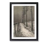Max Klinger Die Chausse Framed Print | A2 Black Framed Wall Art | Ready to Hang | Modern Nature Picture | Living Room Bedroom Lounge Office