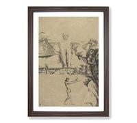 Max Klinger Integer Vitae Framed Print | A2 Walnut Framed Wall Art | Ready to Hang | Modern Nature Picture | Living Room Bedroom Lounge Office