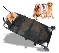 Max Loading 250lbs Large Dog Stretcher with Noiseless Wheels, 45x22 Inch Pet Transport Trolley Animal Gurney Carrier(Unfoldable)