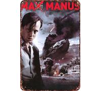 Max Manus: Man of War Vintage Tin Sign Wall Art Decor - Retro Sign for Home Patio Decor Gifts Movie Poster - 8x12 Inch