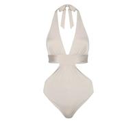 Max Mara cut-out swimsuit - Neutrals S