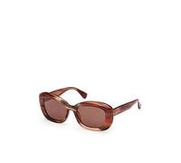 Tom Ford Square Womens Dark Havana Smoke Gradient - Brown - One Size