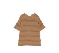 Max Mara fringe-details T-shirt - Brown XS-S-M-L-XL