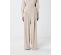 MAX MARA High-Waisted Wide-Leg Stretch Silk Satin Trousers - Size: 44 - female