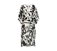 Max Mara Lancia Printed Silk Midi Kaftan Dress - Black - S/M (UK10-12 / M)