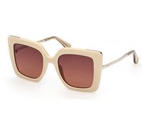 Max Mara MM0051 DESIGN4 25F Womenâs Sunglasses White Size 52