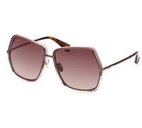 Max Mara MM0054 48F Womenâs Sunglasses Brown Size 61