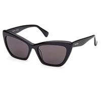 Max Mara MM0063 LOGO14 01A Womenâs Sunglasses Black Size 57
