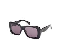 Max Mara MM0091 GLIMPSE3 01A Woman Sunglasses Acetate Black Smoke Squared Normal