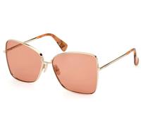 Max Mara MM0097 MENTON1 32E Womenâs Sunglasses Gold Size 59