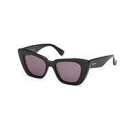 Max Mara MM0099 GLIMPSE5 01A Woman Sunglasses Acetate Black Smoke Butterfly Normal