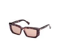 Max Mara MM0126 GLIMPSE7 55E Woman Sunglasses Acetate Havana Brown Squared Normal
