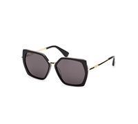 Max Mara MM0136 MILLER-5 01A Woman Sunglasses Acetate Black Smoke Geometric Normal