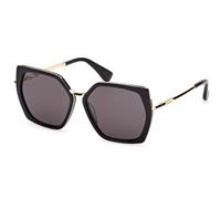 Max Mara MM0136 MILLER 5 01A Womenâs Sunglasses Black Size 56