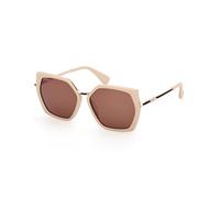 Max Mara MM0136 MILLER-5 25E Woman Sunglasses Acetate Ivory Brown Geometric Normal