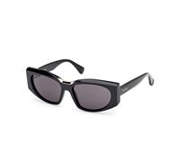 Max Mara MM0144 SPARK-8 01A Woman Sunglasses Acetate Black Smoke Squared Normal
