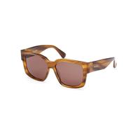 Max Mara MM0145 GLIMPSE-7 50E Woman Sunglasses Acetate Brown Brown Round Normal