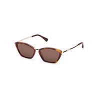 Max Mara MM0162 MILLER7 52E Woman Sunglasses Acetate Havana Brown Round Normal