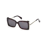 Max Mara MM0166 ROQUEBRUNE 52A Woman Sunglasses Acetate Havana Smoke Butterfly Normal
